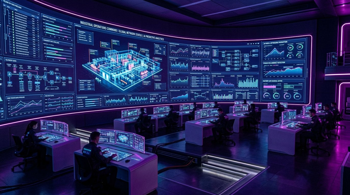 Robodeus Labs Operational Command Center, Live Digital Twin and Predictive AI Industrial Telemetry
