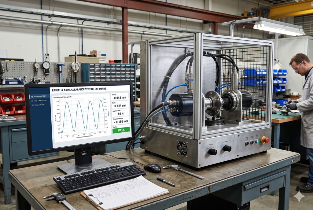 Radial & Axial Clearance Testing Machine Software